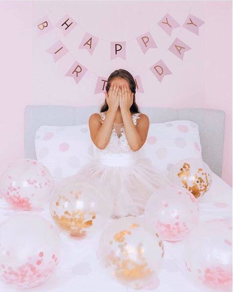 Confetti Balloons - Pink - The Pretty Prop Shop Parties