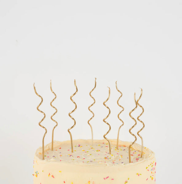 Swirly Candles - Gold - The Pretty Prop Shop Parties