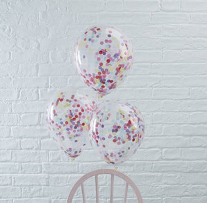 Confetti Balloons - Multi Colour - The Pretty Prop Shop Parties, Auckland New Zealand