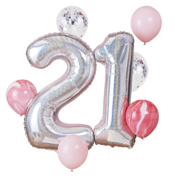 21st Birthday Balloon Bundle - The Pretty Prop Shop Parties, Auckland New Zealand