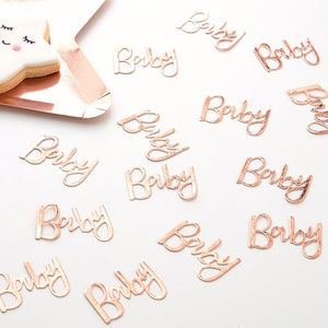 Rose Gold Baby Table Confetti - Twinkle Twinkle - The Pretty Prop Shop Parties, Auckland New Zealand
