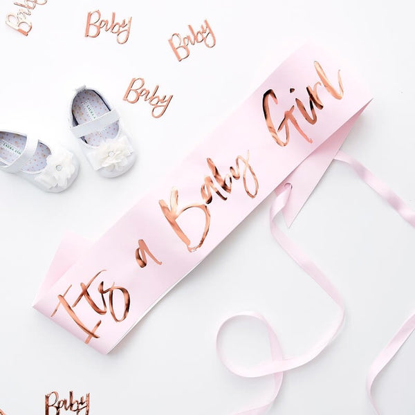 It's A Baby Girl Sash - Twinkle Twinkle - The Pretty Prop Shop Parties, Auckland New Zealand