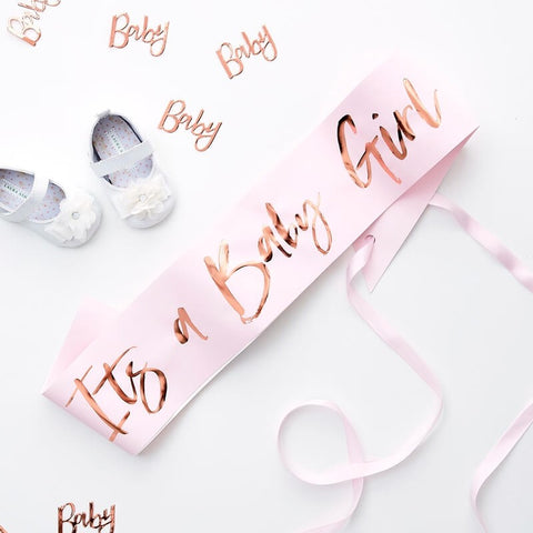 It's A Baby Girl Sash - Twinkle Twinkle - The Pretty Prop Shop Parties, Auckland New Zealand