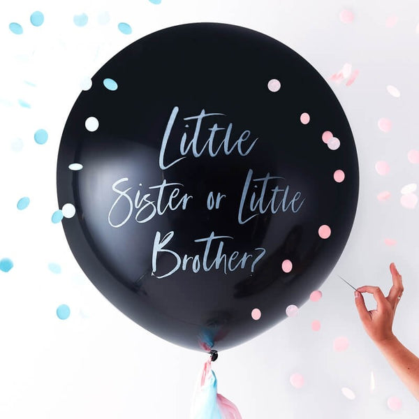 Gender Reveal Little Brother or Sister Balloon Kit - The Pretty Prop Shop Parties, Auckland New Zealand
